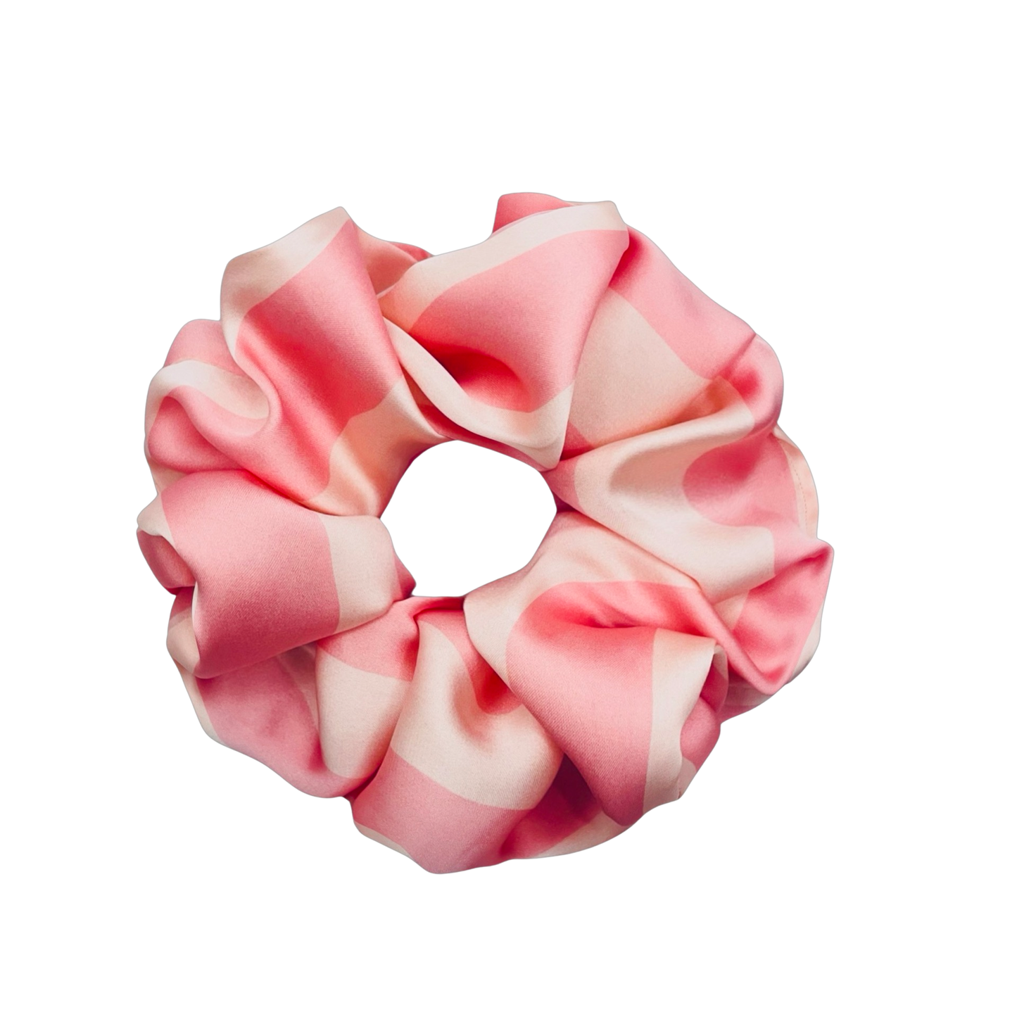 CAROLINA | EMI AND CO | pink satin scrunchie 