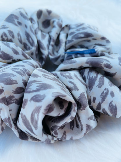 Leopard print satin scrunchies | EMI AND CO | AMITY 