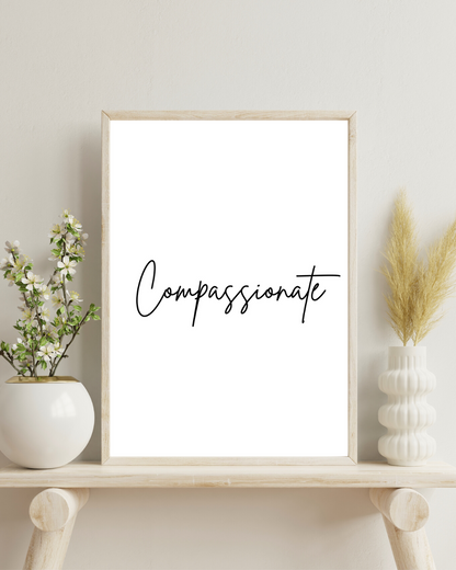 Compassionate - prints 14.5 x 20.5 cm