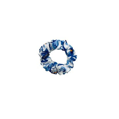 SHILOH MINI| EMI AND CO| mini floral blue scrunchie