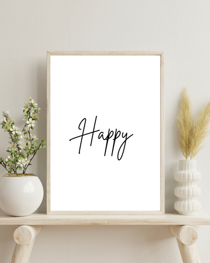 Happy - prints 14.5 x 20.5 cm