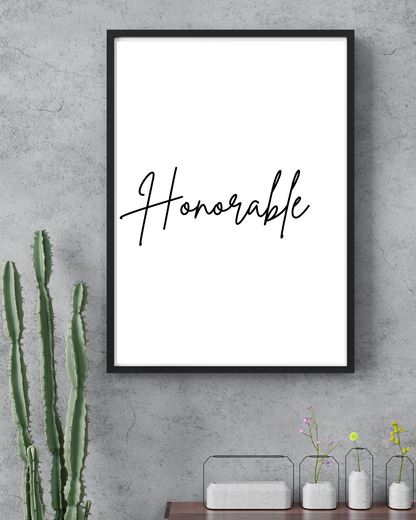 Honorable - prints 14.5 x 20.5 cm