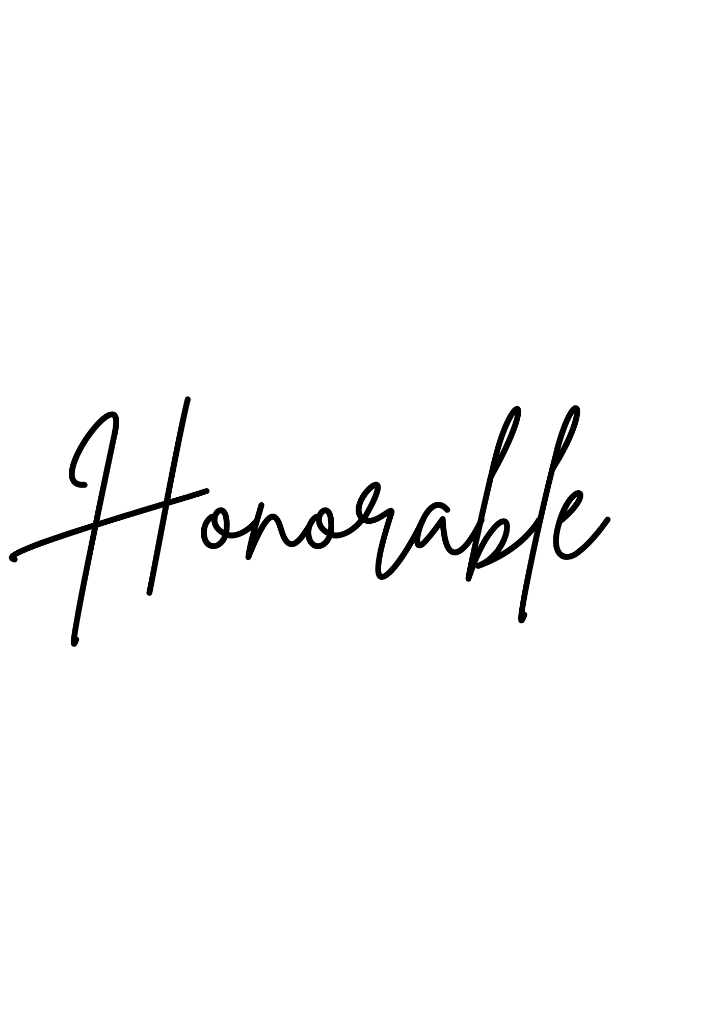 Honorable - prints 14.5 x 20.5 cm