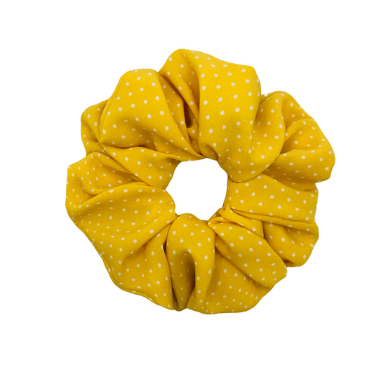 AURELIA| EMI AND CO | yellow polka dot scrunchie 