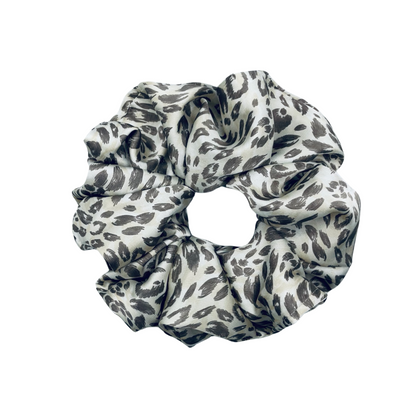 Leopard print satin scrunchie | EMI AND CO | AMITY 