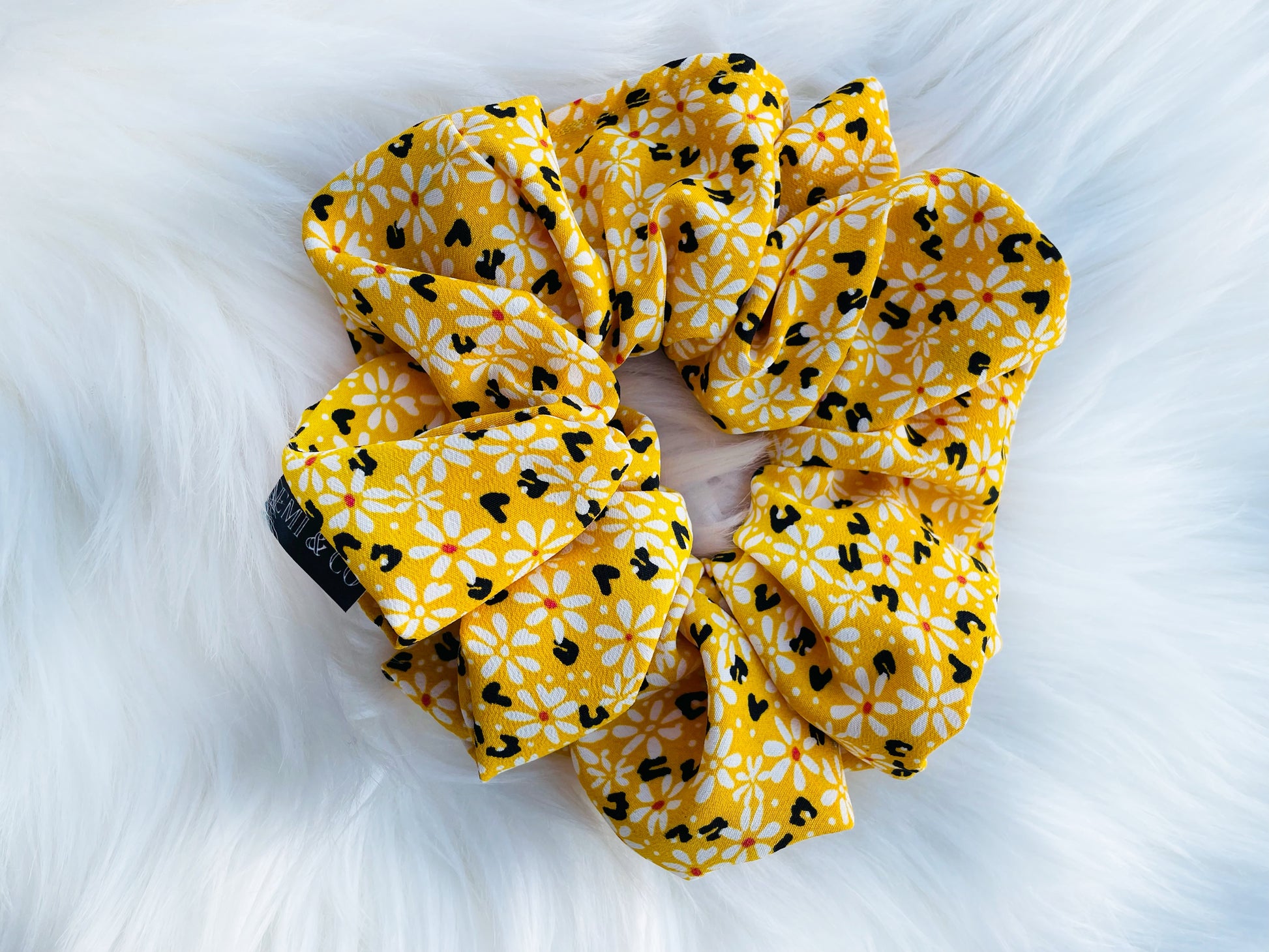 ZARI | EMI AND CO | yellow floral scrunchie