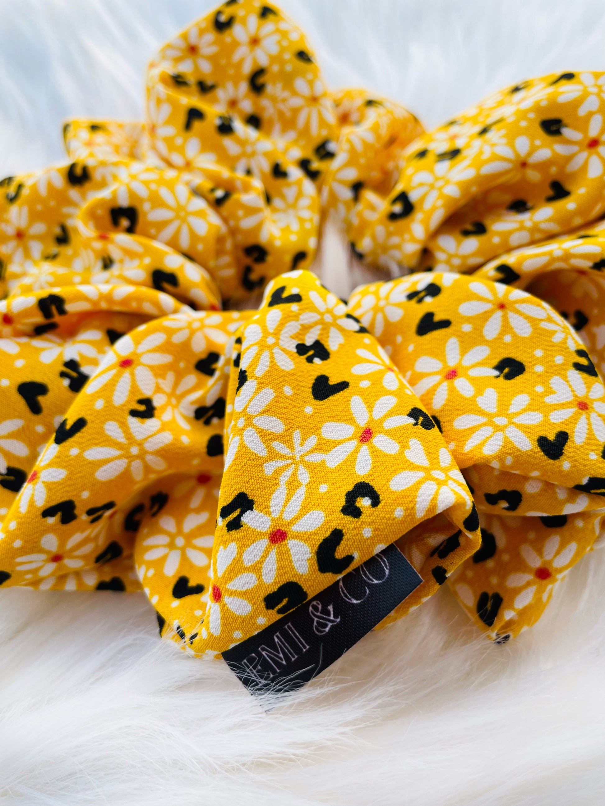 ZARI | EMI AND CO | yellow floral scrunchie