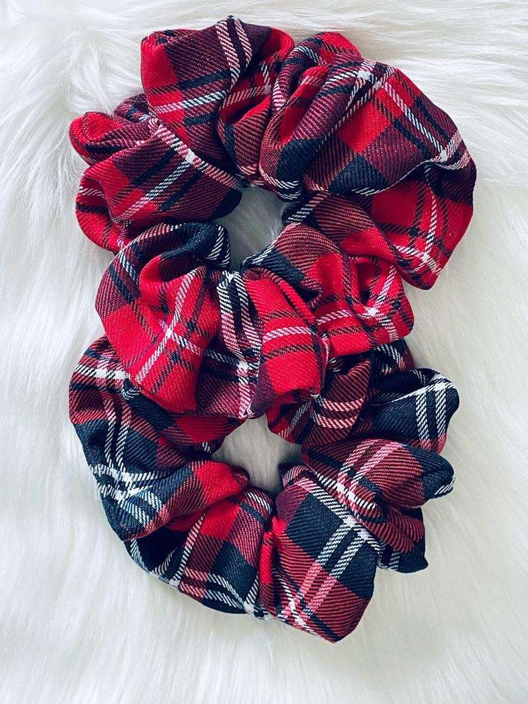 CURIOUS | EMI & CO | red check scrunchies aesthetic 