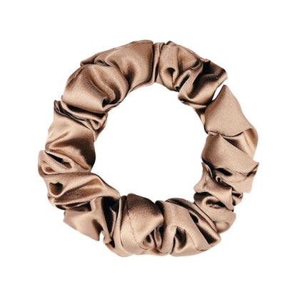 EMI & CO | BELLA MINI | mini beige satin scrunchie