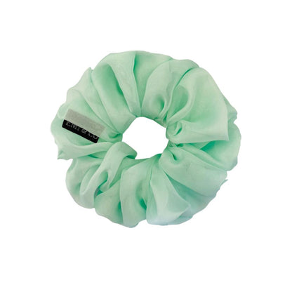 oversized light green chiffon scrunchie | EMI & CO | Ophelia 