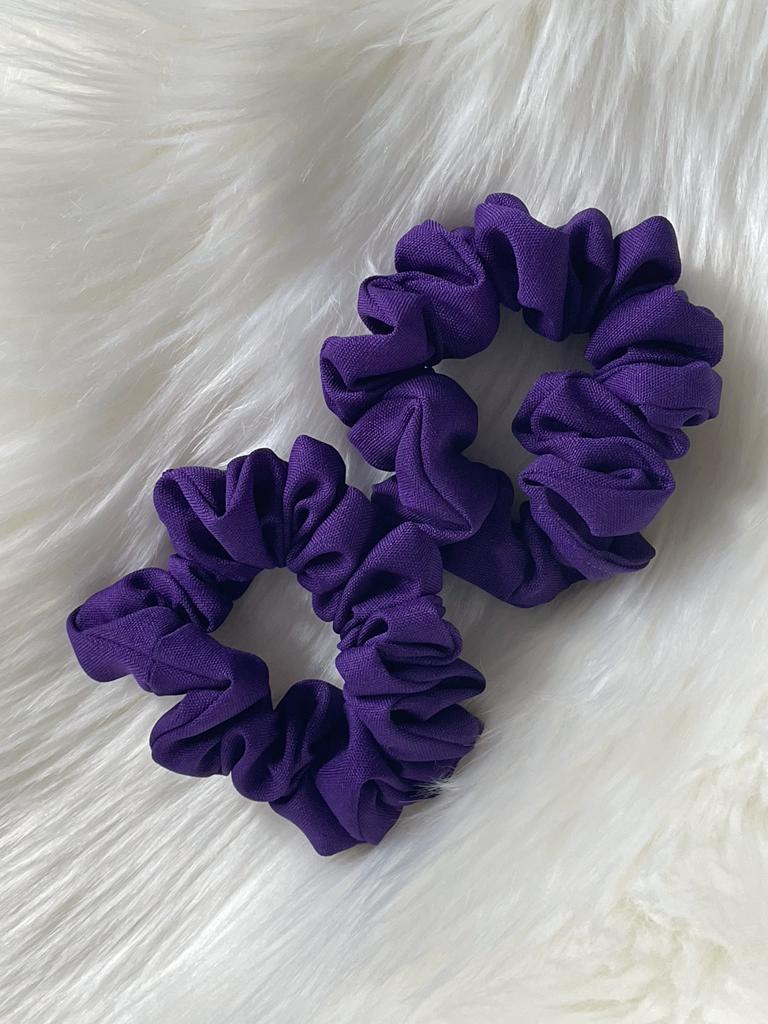 PEACE | EMI & CO | mini vibrant purple scrunchies aesthetic 