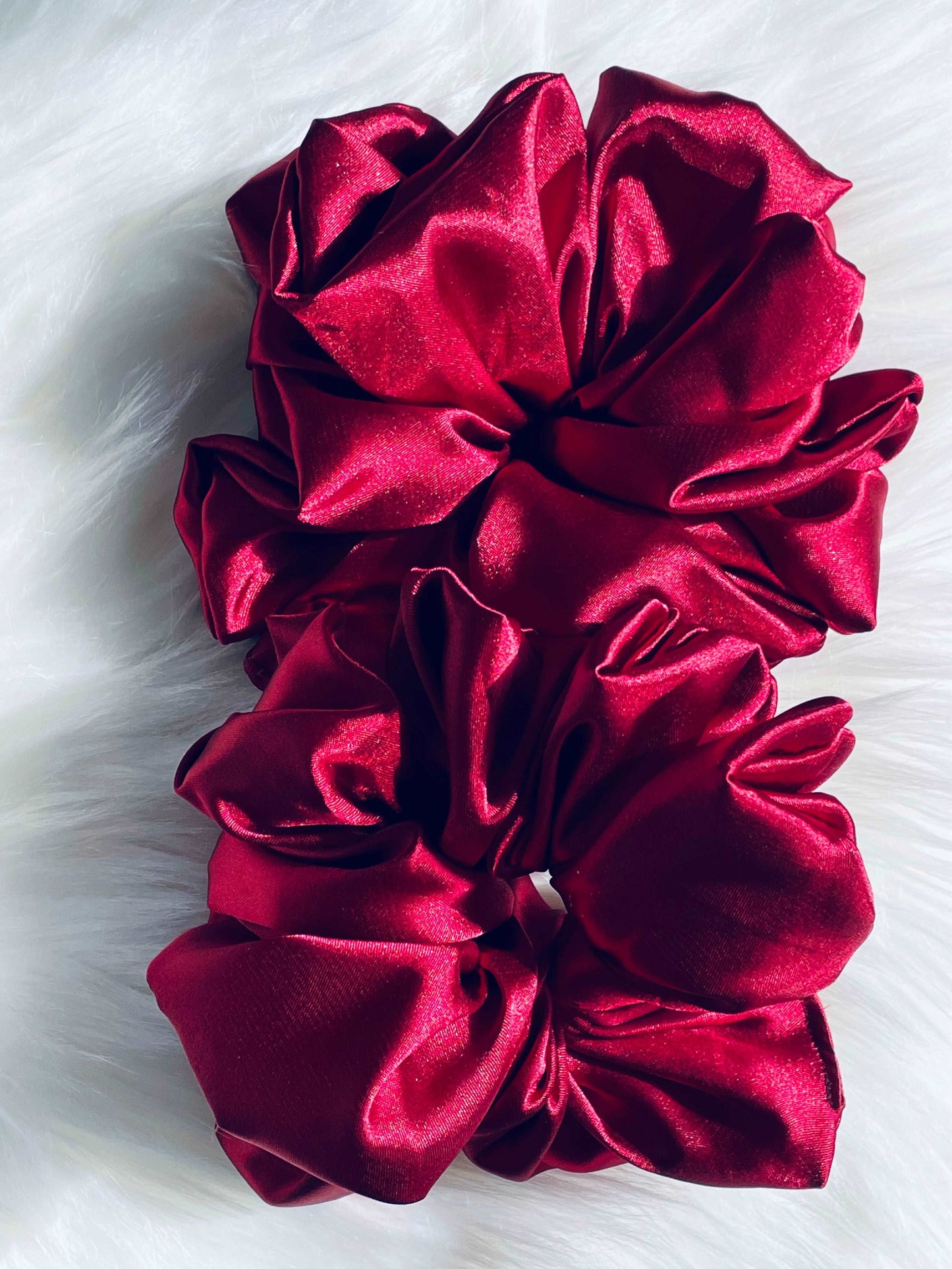 EMI & CO | ARIEL | Vibrant ruby red scrunchies aesthetic