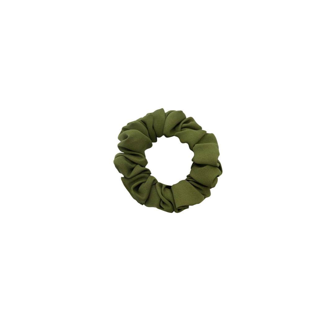 LOYAL | EMI & CO | mini olive green scrunchie