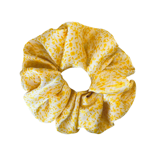 LENA | EMI & CO | oversized yellow floral scrunchie