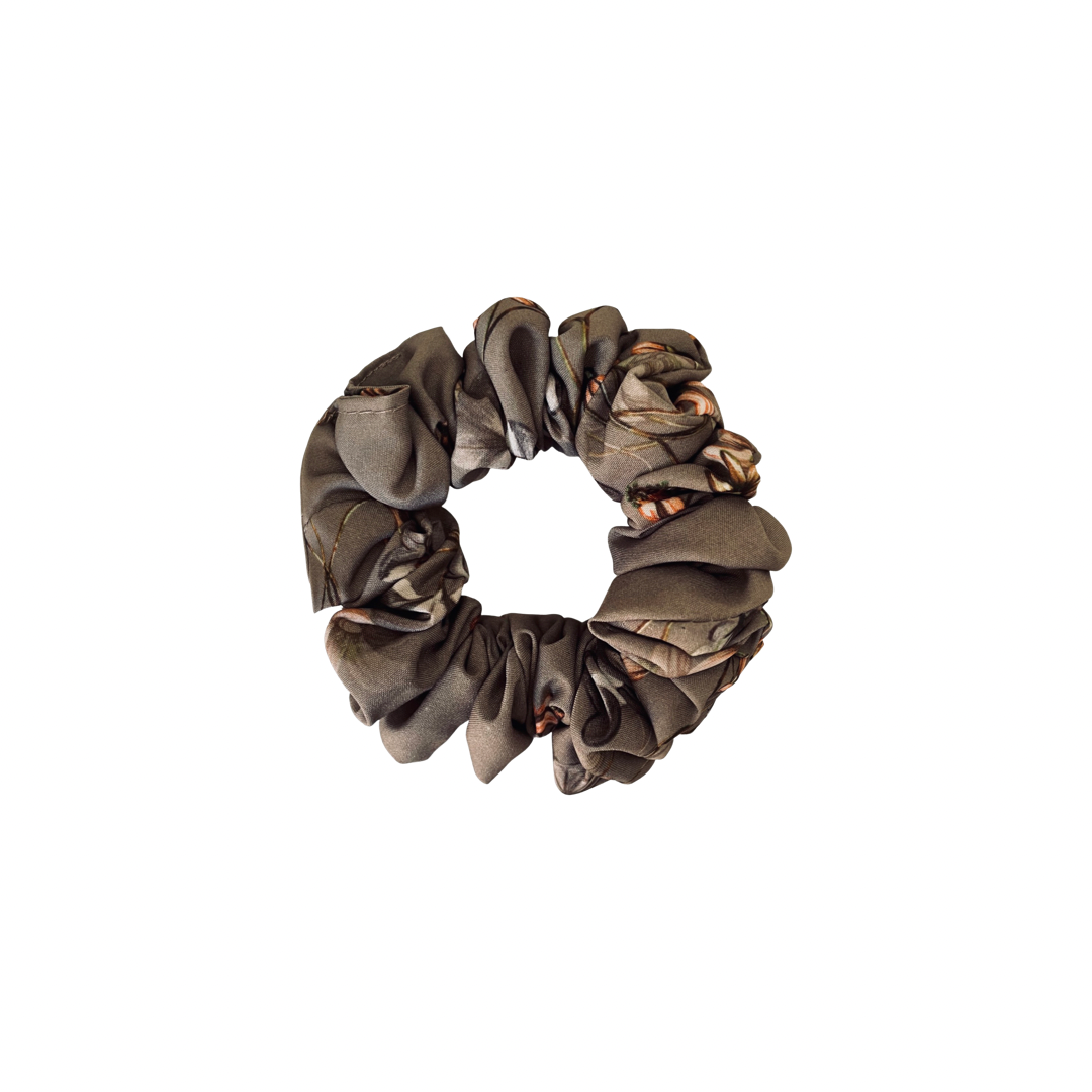 ZOE MINI | EMI & CO | mini floral brown scrunchie