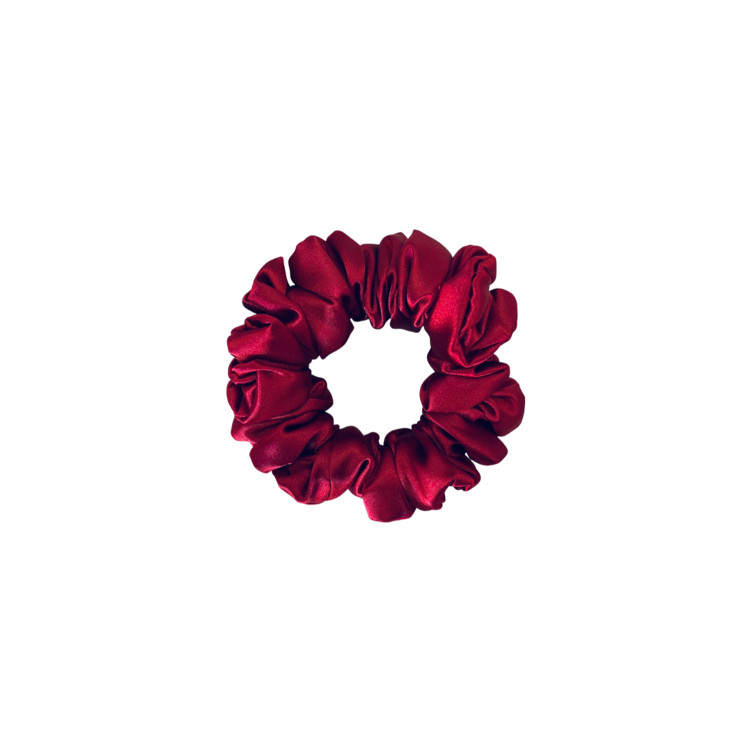 EMI & CO | ARIEL MINI | mini red satin scrunchie 