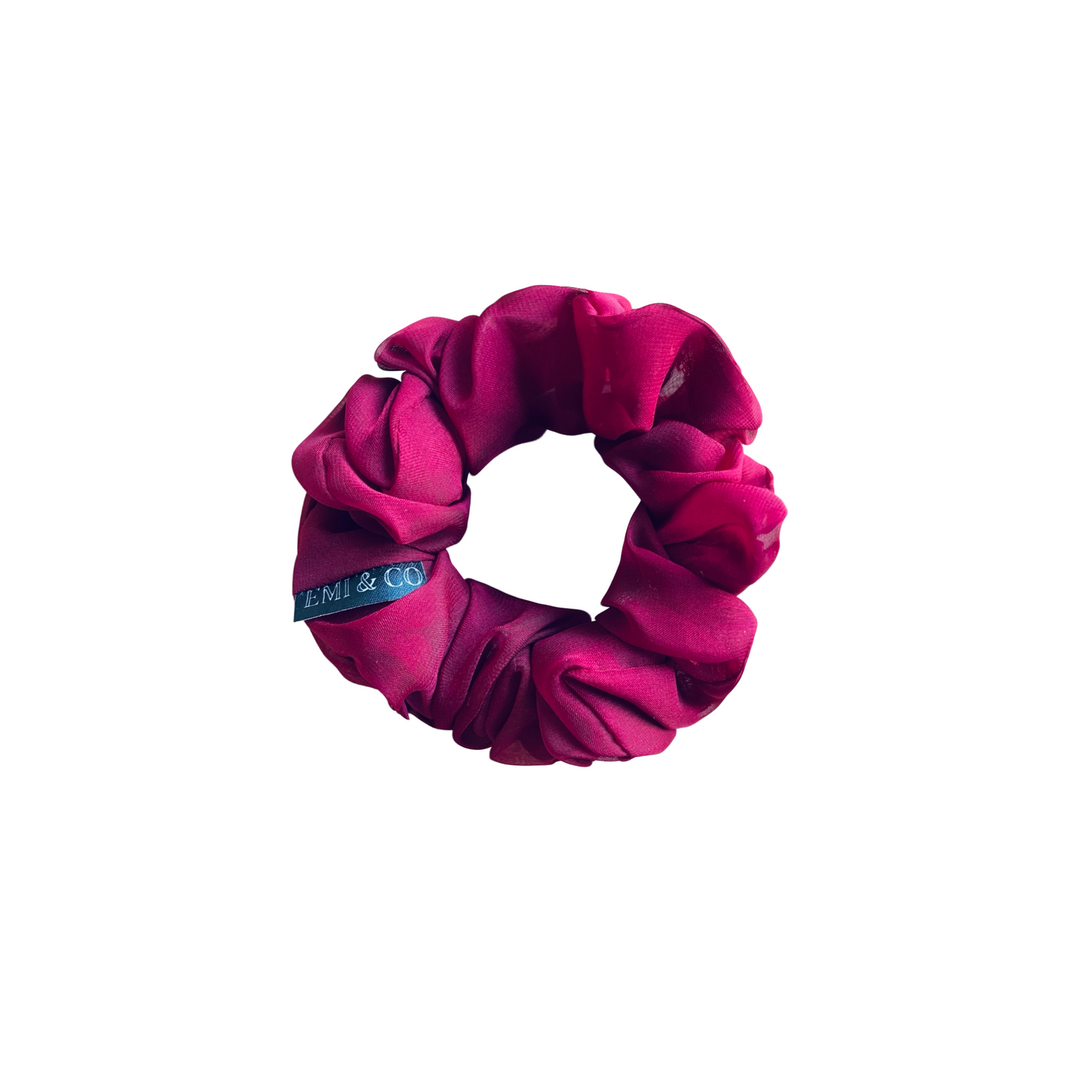 KALILA | EMI AND CO | maroon scrunchie from the bridal collection 