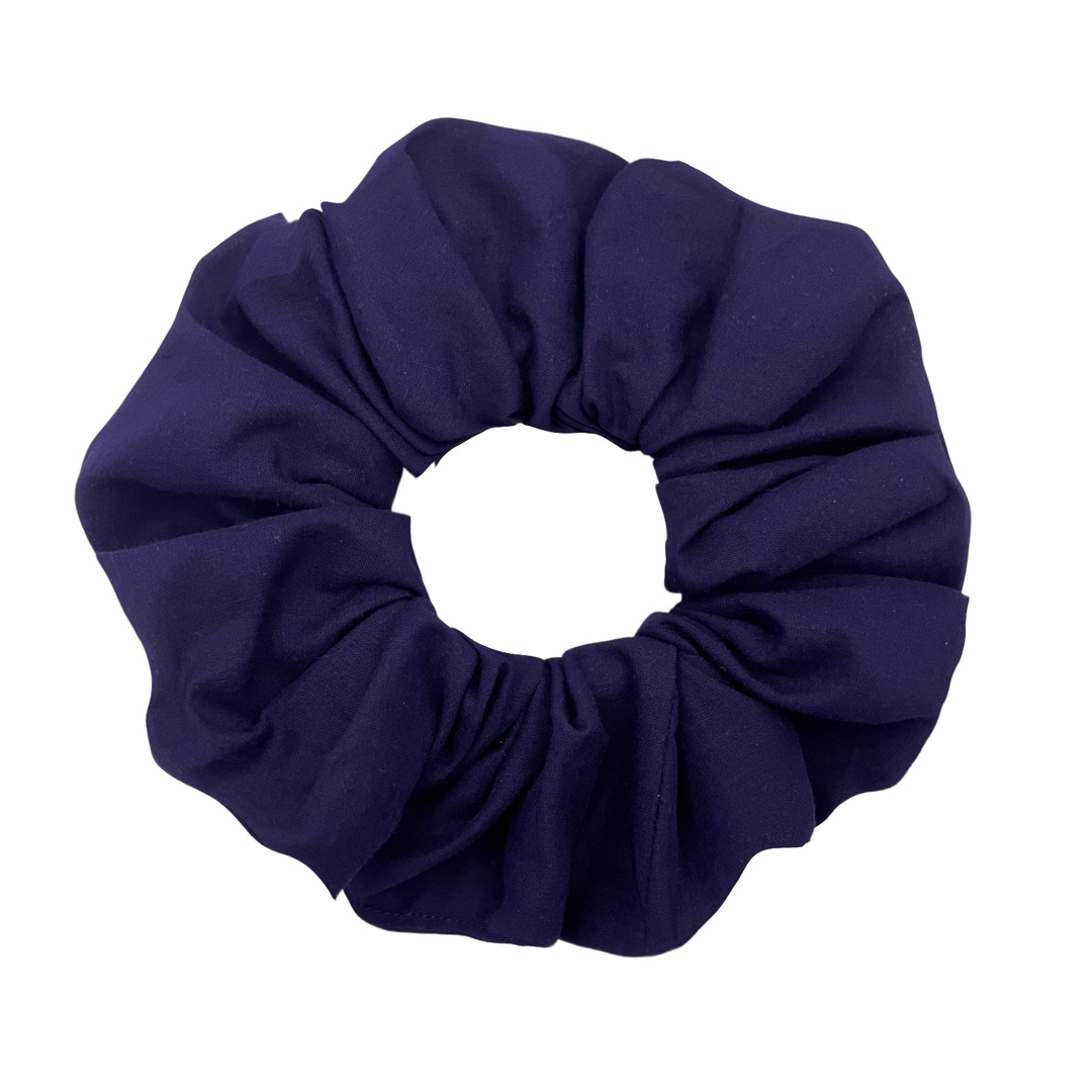 CREATIVE | EMI & CO | oversized navy blue scrunchie