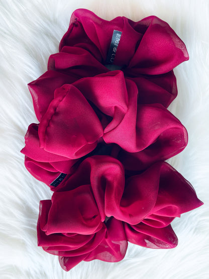 KALILA | EMI & CO | MAROON SCRUNCHIES BRIDAL COLLECTION