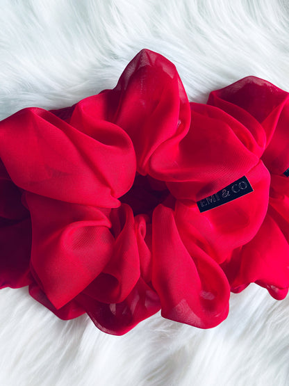 NORA | EMI & CO | RED SCRUNCHIE | BRIDESMAID COLLECTION 