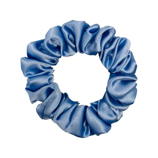 EMI & CO | JESSICA MINI | mini blue satin scrunchie