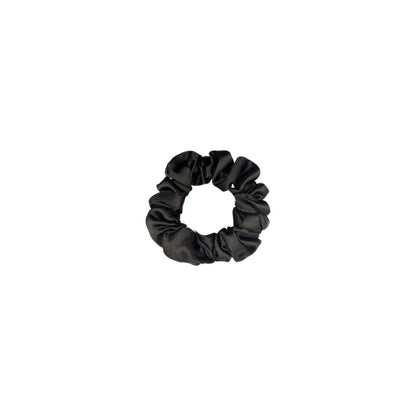 EMI & CO | LINEO MINI | BALCK SATIN MINI SCRUNCHIE