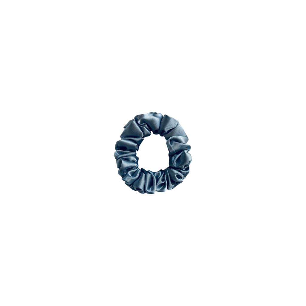 EMI & CO | MARGARET MINI | mini silver satin scrunchie